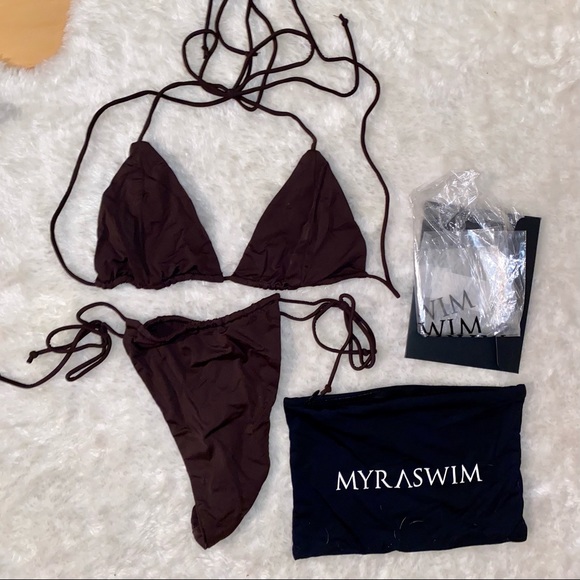 myraswim Other - MyraSwim Bikini SET Sofia Jocelyn Chocolate S/M like new brown swimsuit soft